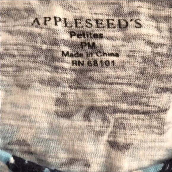 🌻 3/$15 Blue Floral Print 3/4 Sleeve Blouse - Picture 4 of 4